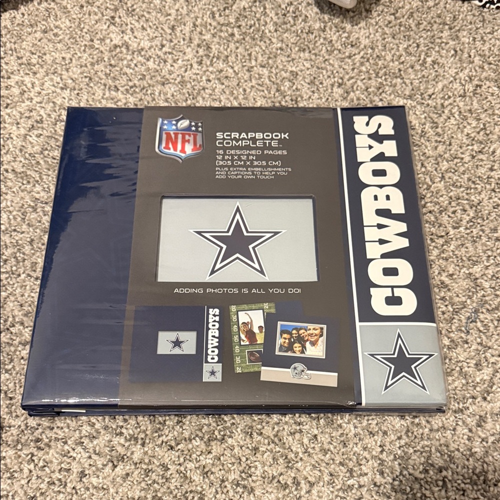 Dallas Cowboys NFL Scrapbook Album - Navy & Silver